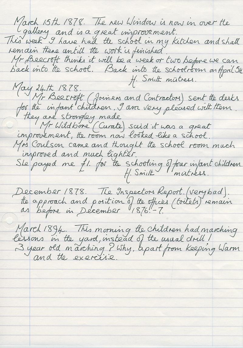 Log Book 1878-94.JPG - Extracts from Long Preston Endowed School Log Book 1878-94